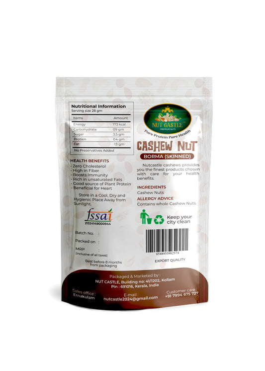 Nut Castle Fresh, Peel & Eat Cashew Nut Borma (Skinned)