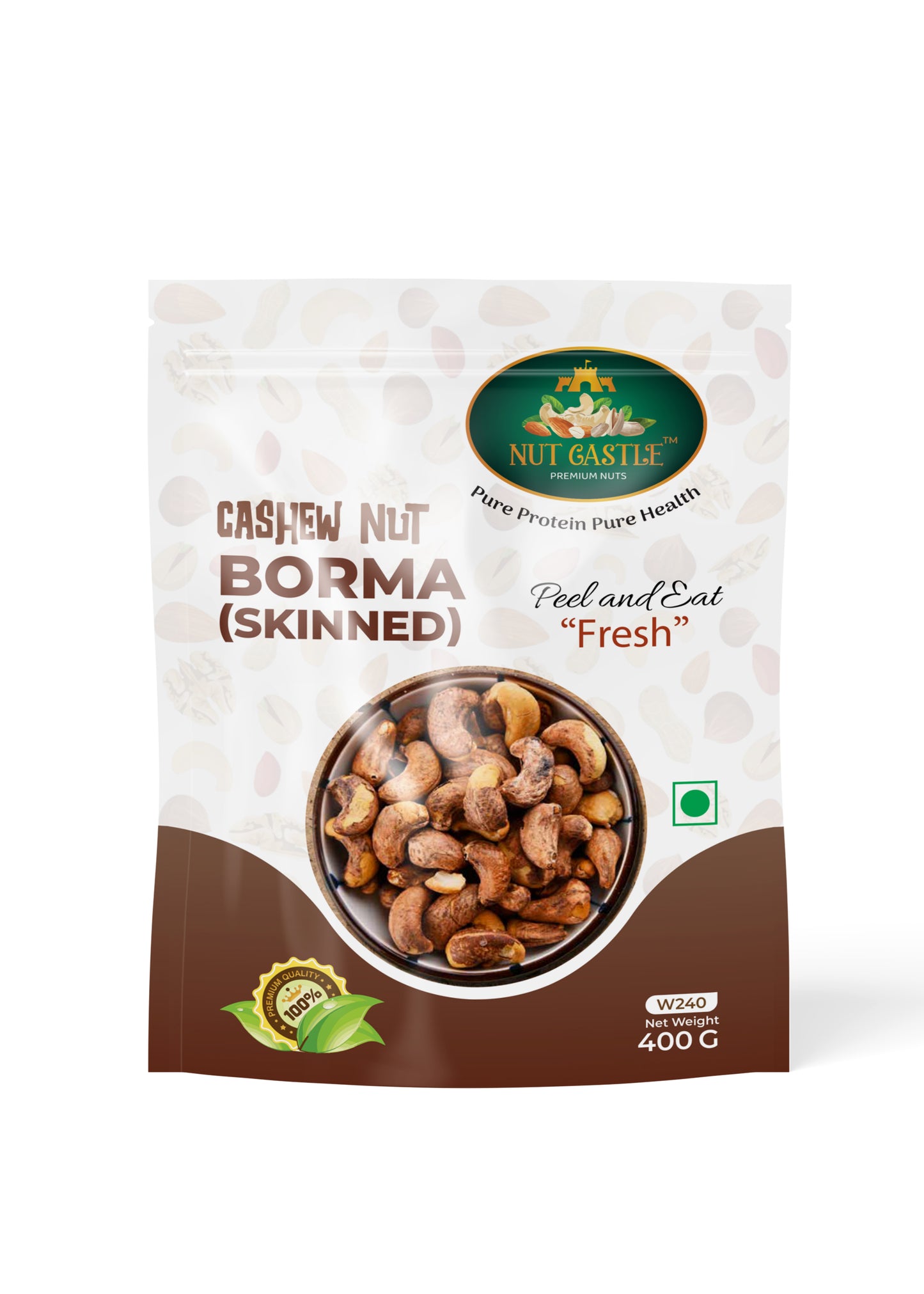 Nut Castle Fresh, Peel & Eat Cashew Nut Borma (Skinned)