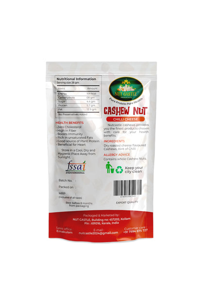 Nut Castle Premium Chilli Cheese Flavored Cashew Nut