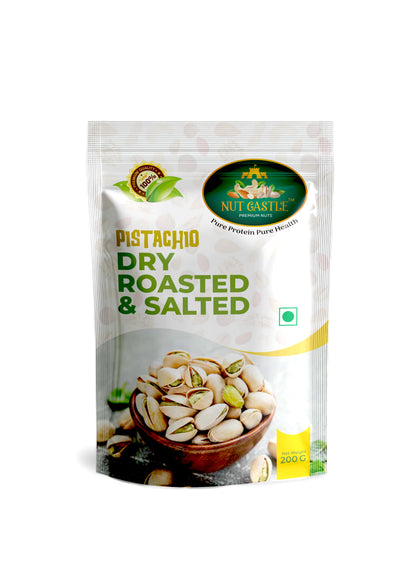 Nut Castle Premium Dry Roasted & Salted Pistachios, 200g