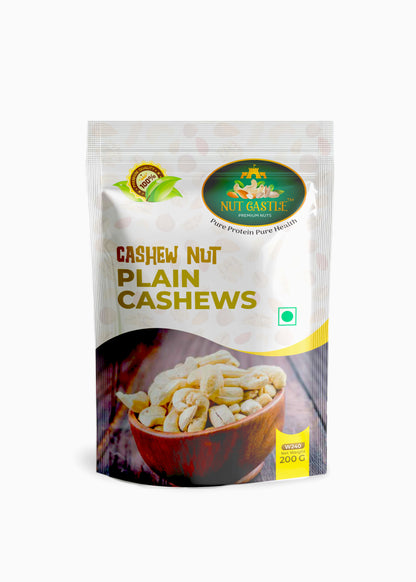 Nut Castle Premium W240 Grade, Whole Plain Cashew Nuts