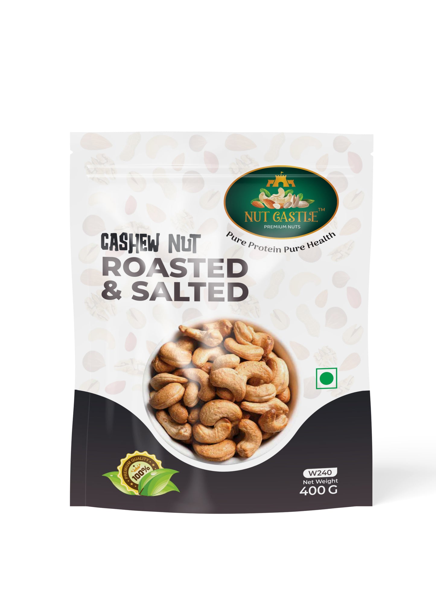 Nutcastle W240 Grade, Premium Roasted & Salted Cashew Nuts