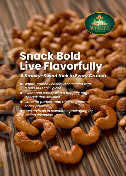 Nut Castle Sweet Chilli Barbeque Flavoured Cashew Nuts