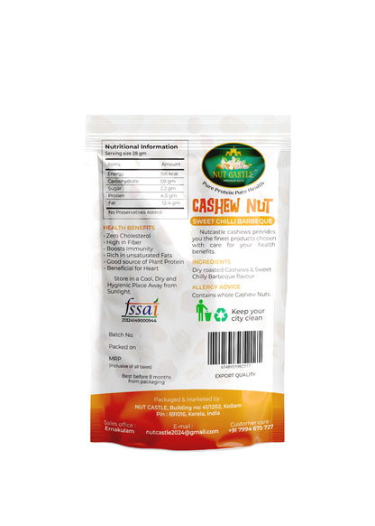 Nut Castle Sweet Chilli Barbeque Flavoured Cashew Nuts
